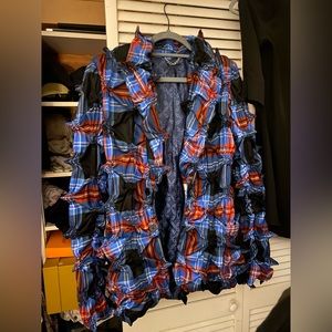 Charles Jeffrey Loverboy Tartan Spike Jacket
